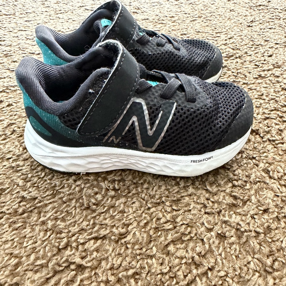 New Balance Kids' Sneakers in Black and Teal